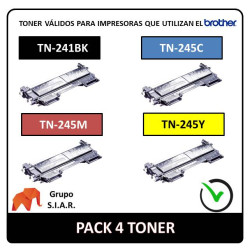 PACK 4 TONER ALTERNATIVOS...