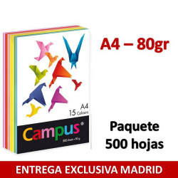 PAPEL COLORES SURTIDOS A4...